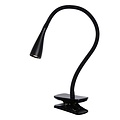 Lámpara pinza flexible negra LED 3 pasos DIM 1x4W 3000K