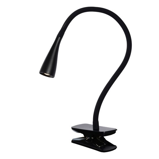Zwarte flexibele klemlamp LED 3 step DIM 1x4W 3000K