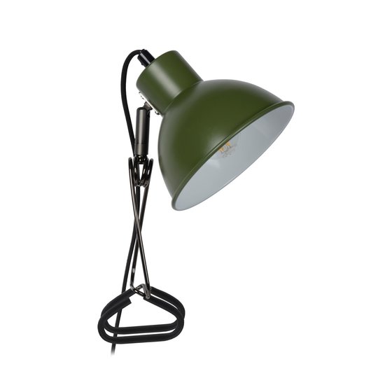 Handliche grüne Clip-Klemmlampe 1xE27
