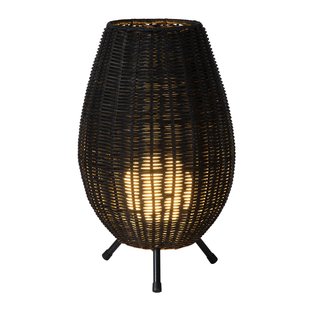 Small black conical table lamp 22 cm dia 1xG9