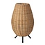 Small conical table lamp 22 cm dia 1xG9 light wood