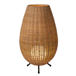 Belle lampe de table conique 30 cm dia 1xG9 bois clair