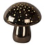 Mushroom-shaped table lamp matt black chrome 1xE14