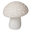Lampe à poser blanche en forme de champignon 1xE14