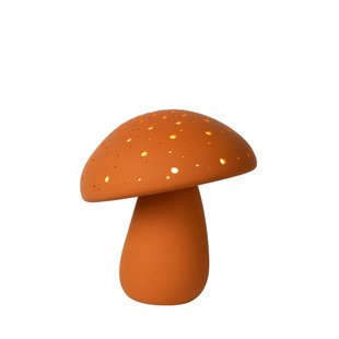 Mushroom-shaped table lamp ocher yellow 1xE14