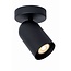 Cylindrical ceiling spotlight 1xGU10 black