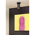 Cylindrical ceiling spotlight 1xGU10 black