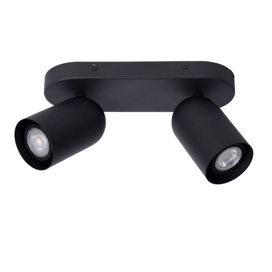 Foco de techo cilíndrico 2xGU10 negro