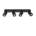 Cylindrical ceiling spotlight 4xGU10 black