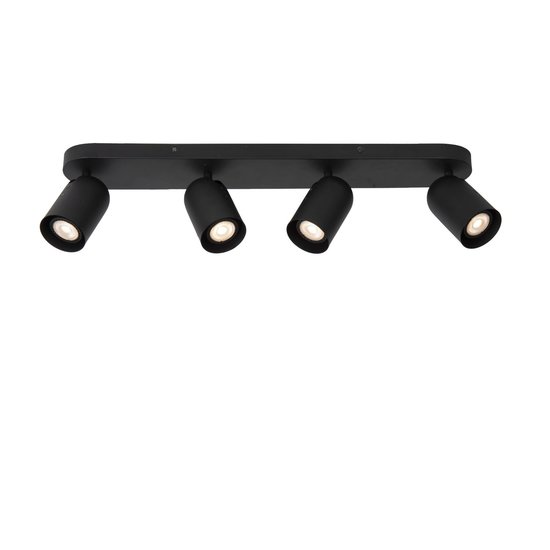 Cylindrical ceiling spotlight 4xGU10 black