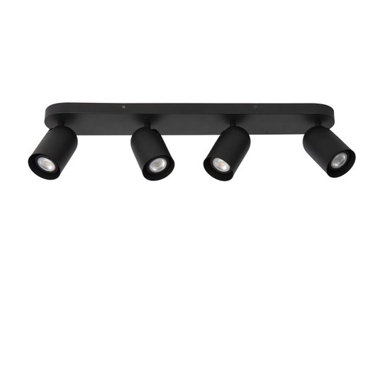 Cylindrical ceiling spotlight 4xGU10 black