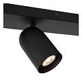 Cylindrical ceiling spotlight 4xGU10 black