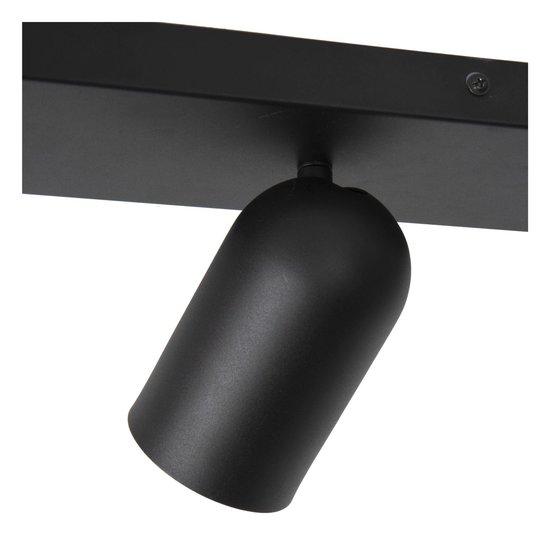 Cylindrical ceiling spotlight 4xGU10 black