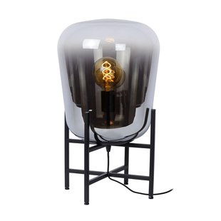 Lámpara de mesa lujo señorial 32cm dia 1xE27 negro