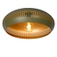 Halbrunde grüne Retro-Deckenlampe 45 cm Durchmesser 1xE27