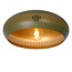 Semicircular green retro ceiling lamp 45 cm dia 1xE27