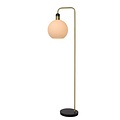 Ronde vintage vloerlamp 1xE27 opaal