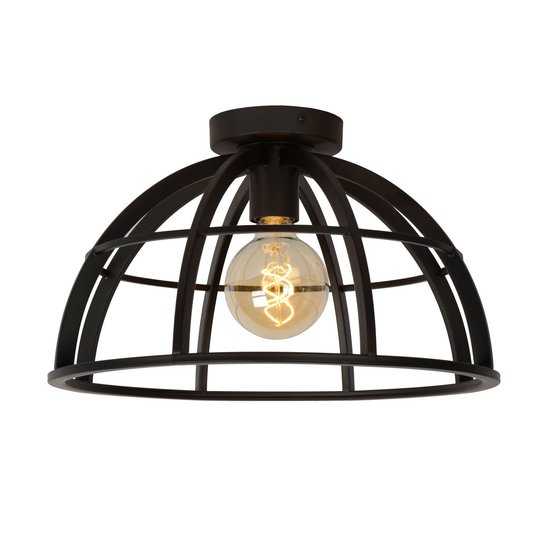 Domed ceiling lamp 40 cm dia 1xE27 black