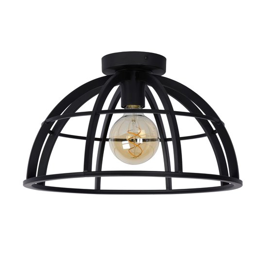 Plafón cúpula 40 cm dia 1xE27 negro