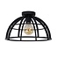 Domed ceiling lamp 40 cm dia 1xE27 black