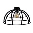 Domed ceiling lamp 50 cm dia 1xE27 black