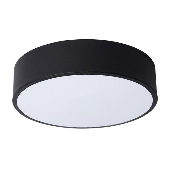 Mini plafonnière 20 cm dia LED Dimb. 1x12W 2700K 3 StepDim Zwart
