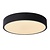 Petit plafonnier 30 cm dia LED Dim. 1x18W 2700K 3 StepDim Noir