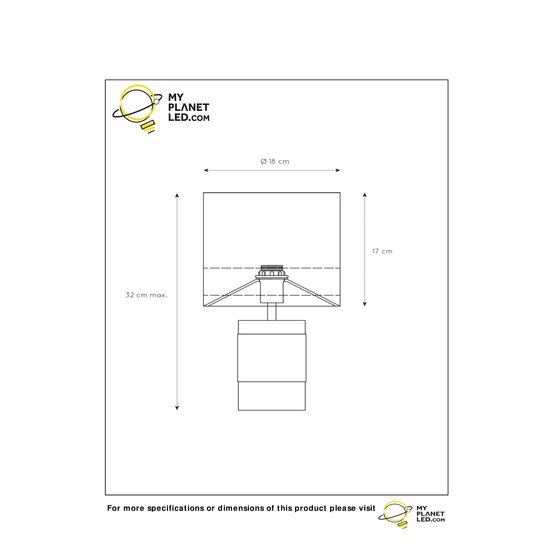 Boudoir gele tafellamp 18 cm burlesque E14