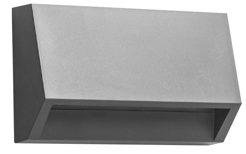 Grey wall lamp accent lighting IP65 170 lumen