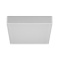 Fantasia GOA plafón o aplique cuadrado blanco, IP65, LED SMD integrado 11,5W, 1380 lúmenes, luz blanco cálido 3000K.