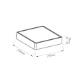 Weiße quadratische Deckenleuchte oder Wandleuchte IP65 1900 Lumen
