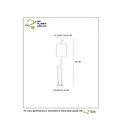 Stately giraffe matt gold/brass floor lamp E27