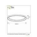 Sober ceiling light 28 cm dia LED Dim. 1x20W 2700K Matte Gold / Brass