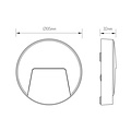 Compact wall lighting IP65 supplied in 3 colors 2.8W round