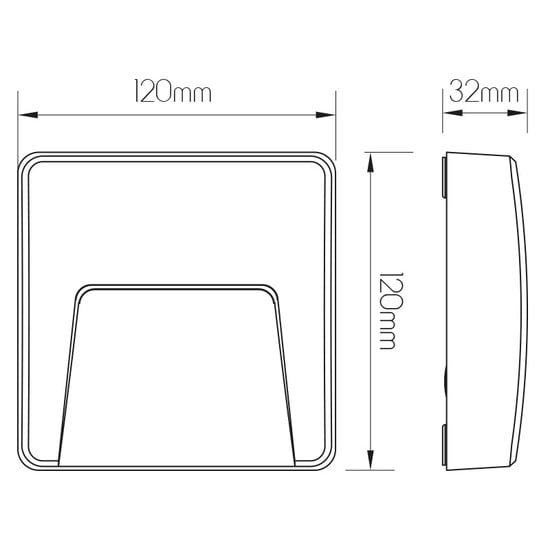 Fantasia SIBO LED outdoor wall light IP65 square, 310 lm, 3000K, incl. black, white and grey cover
