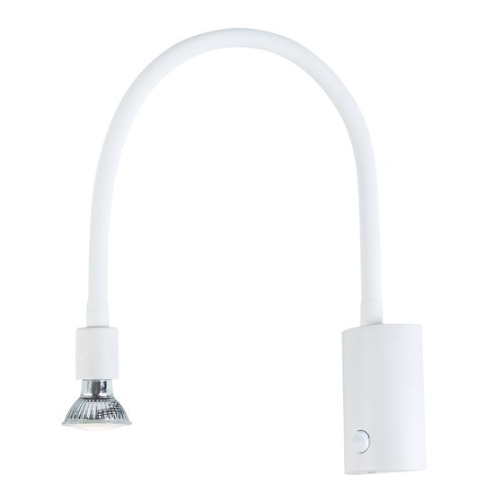 Fantasia Rune Flex wandlamp in brons met flexibele arm, GU10-fitting en dimbare 5W lamp inbegrepen, 665 mm hoog