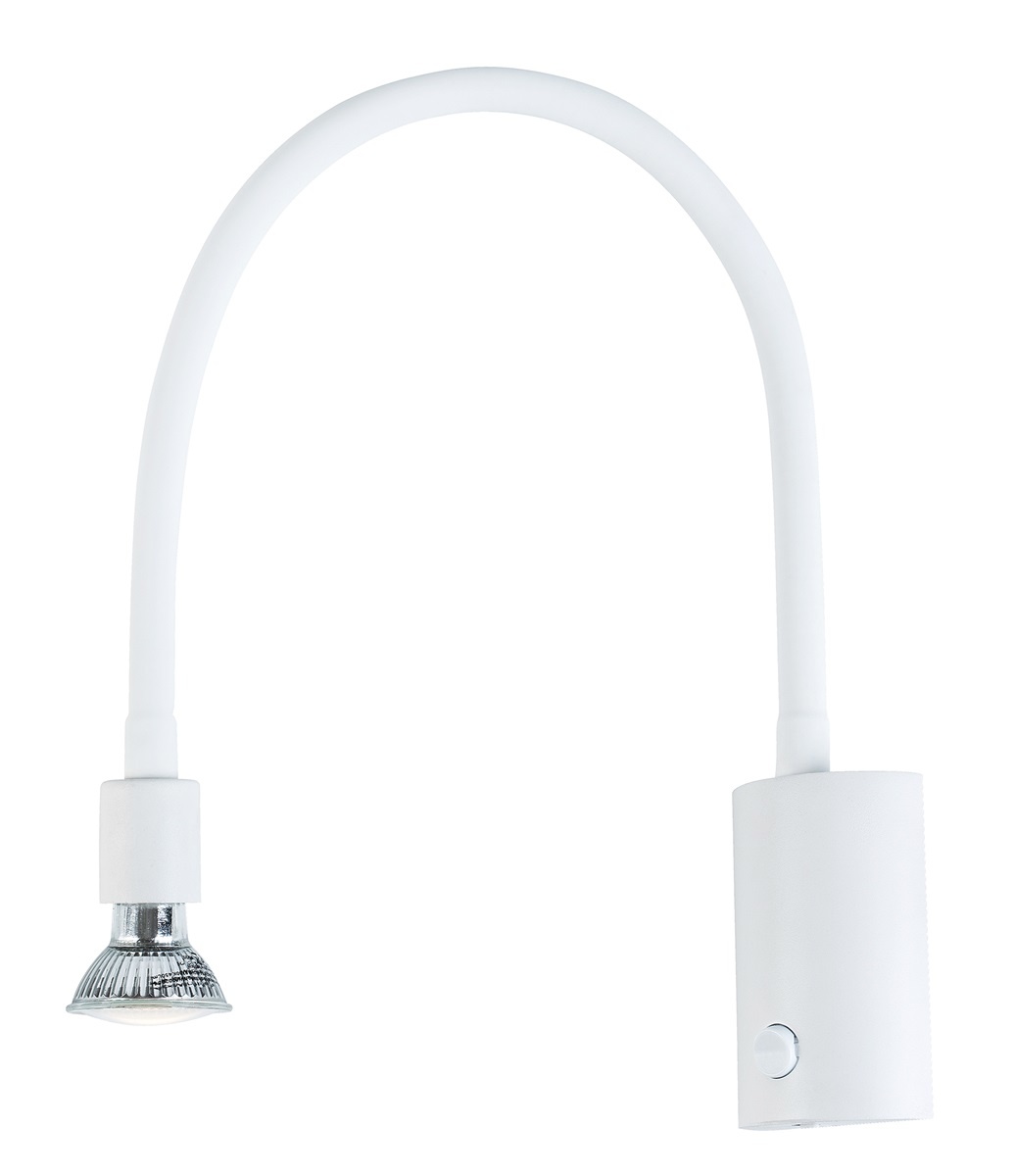 Aplique pared flexible con enchufe blanco Robby GU10 (Globo 57911DPW)