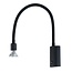 Fantasia Rune Flex bronze wall lamp with flexible arm, GU10 fitting and dimmable 5W bulb included, 665 mm high