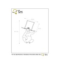 Gorilla black table lamp with hat 22.5 cm E14