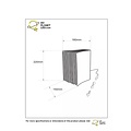 Book shape black artistic table lamp E14