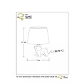 Bulldog black table lamp E14