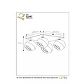 Charmant witte moderne plafondspot 4xGU10 met bollen