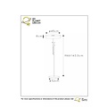 Lampadaire en laiton avec abat-jour rond E27 diamètre 30cm