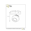 Charming black ceiling spotlight GU10 with LED in sphere