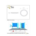 Large matt chrome ceiling lamp 35 cm 2xE27 damp room