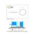 Plafonnier chrome mat 27 cm E27 IP44 pièce humide