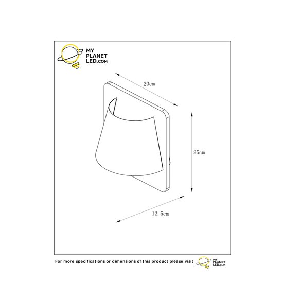 Grayed wooden wall lamp E14 with white shade