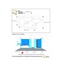 Badezimmer-Wandleuchte 2xG9 IP44 schwarz mit Messing