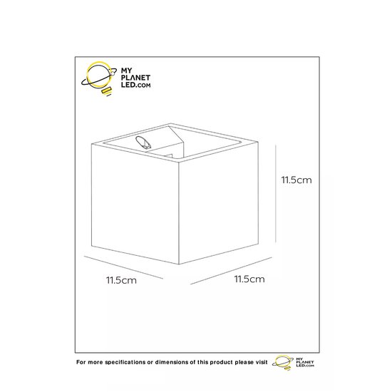 Beton taupe of witte gips wandlamp G9