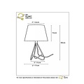 Refined chrome table lamp 17 cm E14